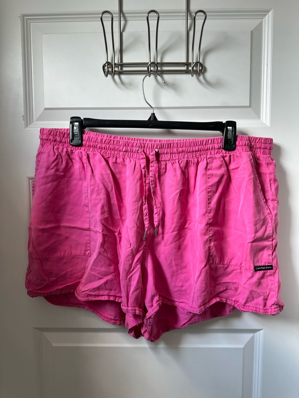 Calvin Klein Jeans Hot Pink Athletic Drawstring Shorts
